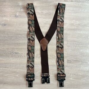 Walls Perry Realtree Advantage Camoflage Suspenders w/ Belt Clip Attachments